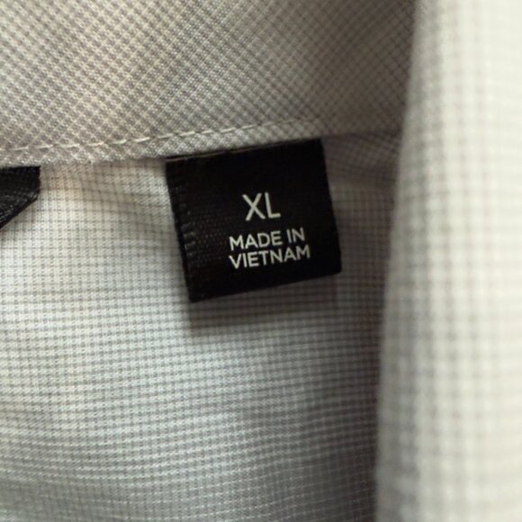 Travis Mathew Light Gray Plaid Short Sleeve Button-Up Shirt - Size XL - Picture 6 of 12